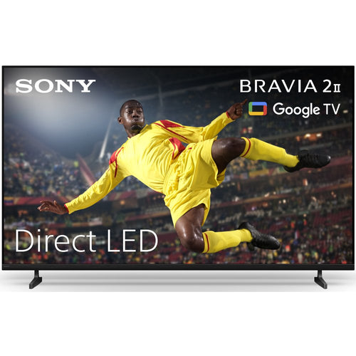 Sony K43S25M2PB.UKA BRAVIA 2 II 43" LCD Smart Television, 4K Ultra HD, Black, E Rated