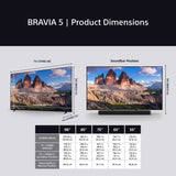 Sony K75XR55BP.UKA BRAVIA 5 75" Mini LED Smart Television - product image 20
