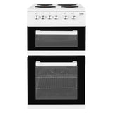 50cm Twin Cavity Electric Cooker Oven and Hob - Beko KD531AW - London Houseware - 1
