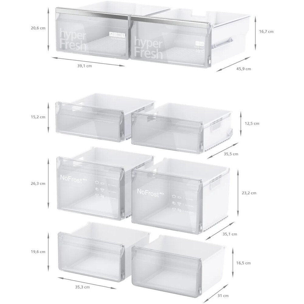 Siemens KF96NAXEAG iQ300 Fridge Freezer - product image 11