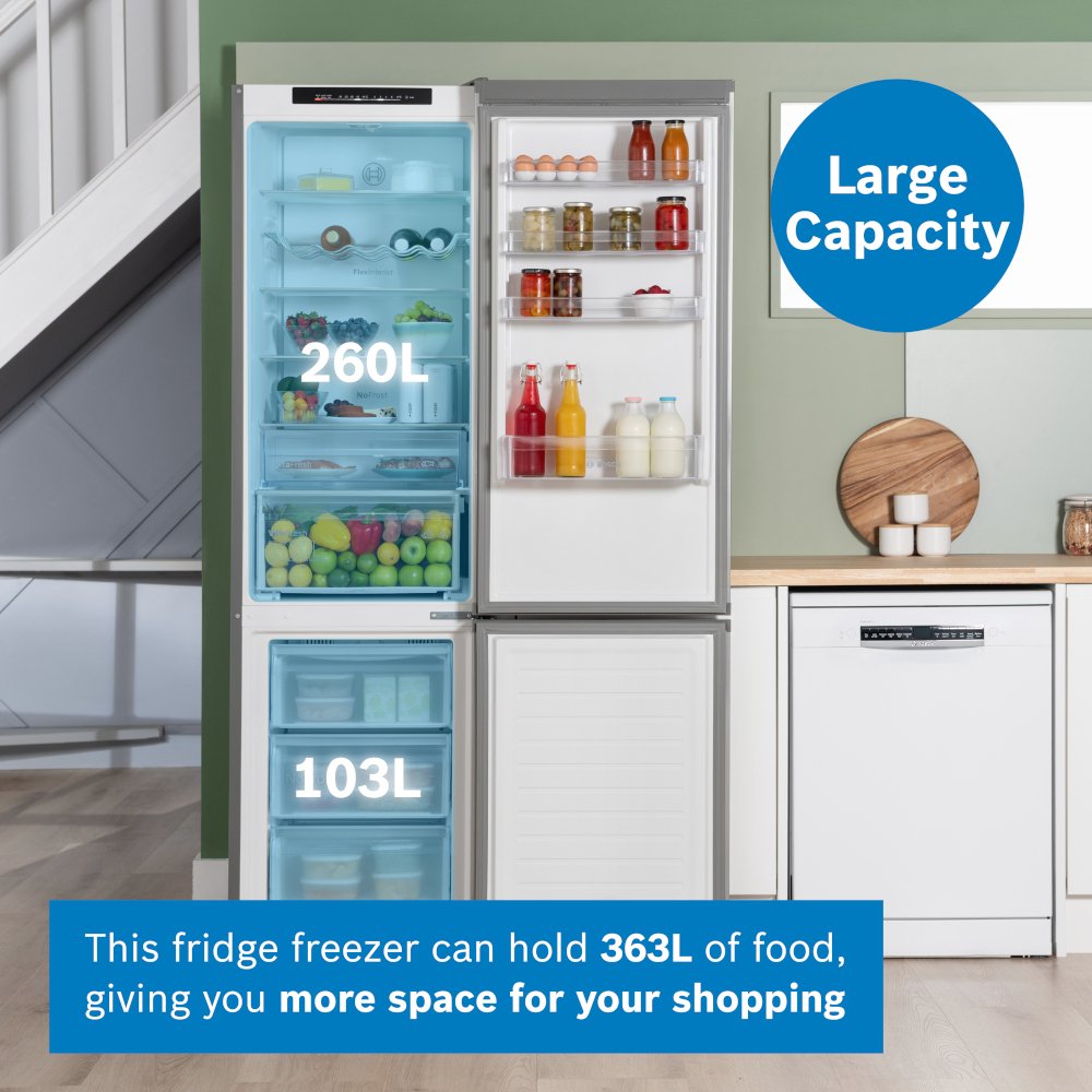 Bosch KGN392LDFG Series 4 Fridge Freezer - product image 10