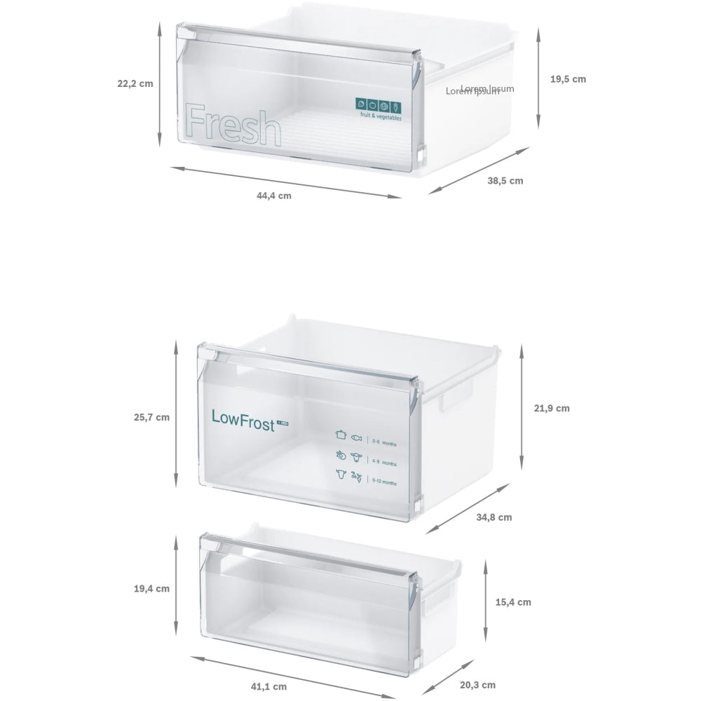 Siemens KI87VNSE0G iQ100 Fridge Freezer - product image 8