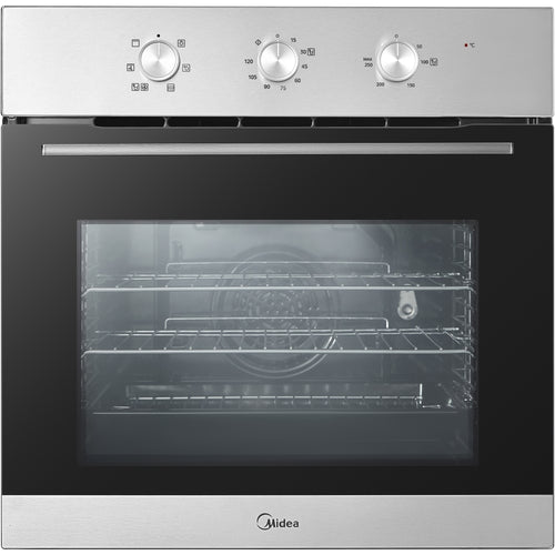 Midea MBO65M90M1-SS Built-In Electric Single Oven, Stainless Steel, A Rated