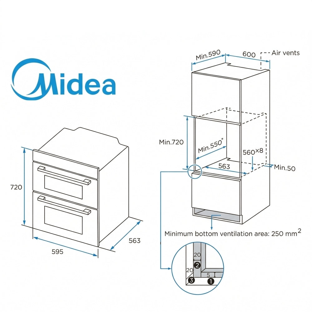 Midea MBOD50M3AD0-SS Oven - product image 4