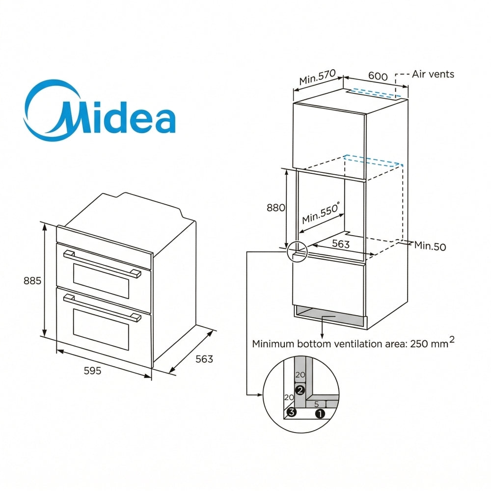 Midea MBOD70M30D0-SS Oven - product image 4