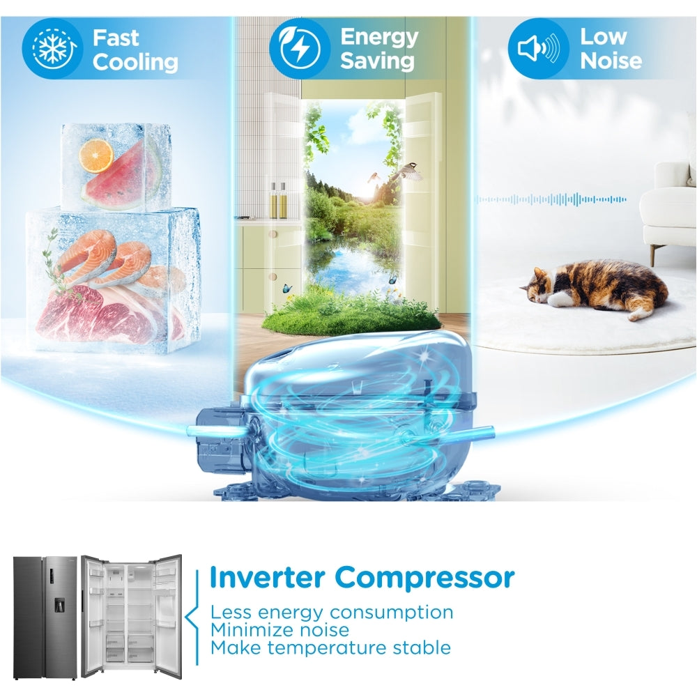 Midea MDRS710FGD46W Fridge Freezer - product image 9