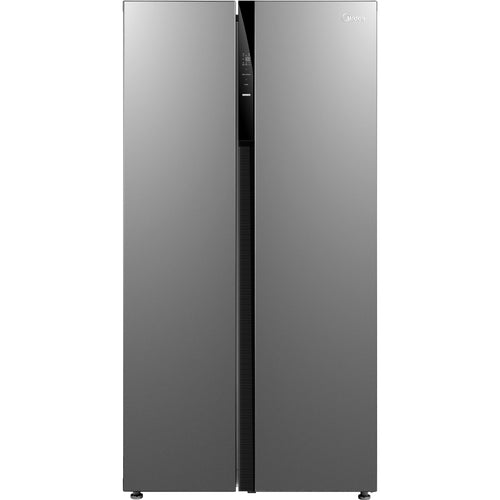 Midea MDRS710FGE02 American Fridge Freezer, Stainless Steel, E Rated, Non-Plumbed