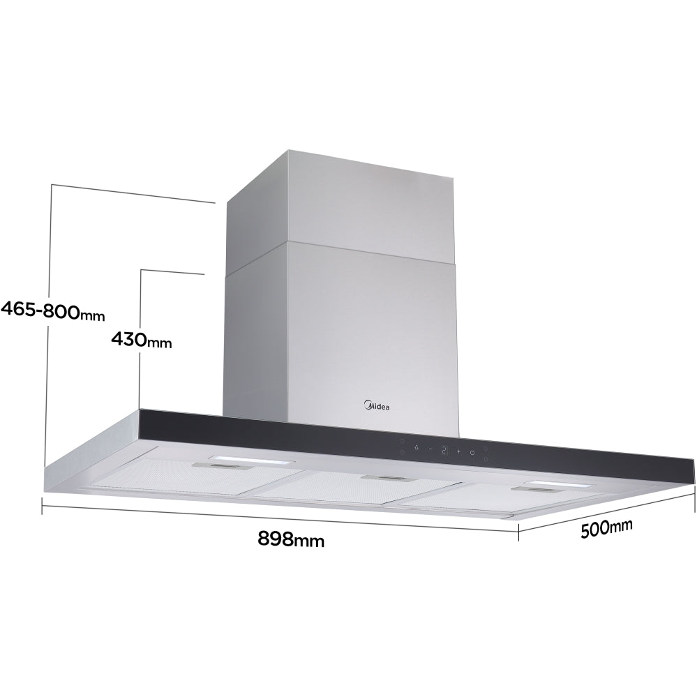 Midea MH90M21ET33SG-UK Cooker Hood - product image 6