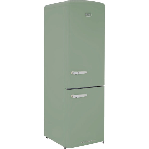 CDA Florence Meadow Retro Frost Free Fridge Freezer, 60/40, Green, D Rated - CDA product image 2 at Appliances Arena