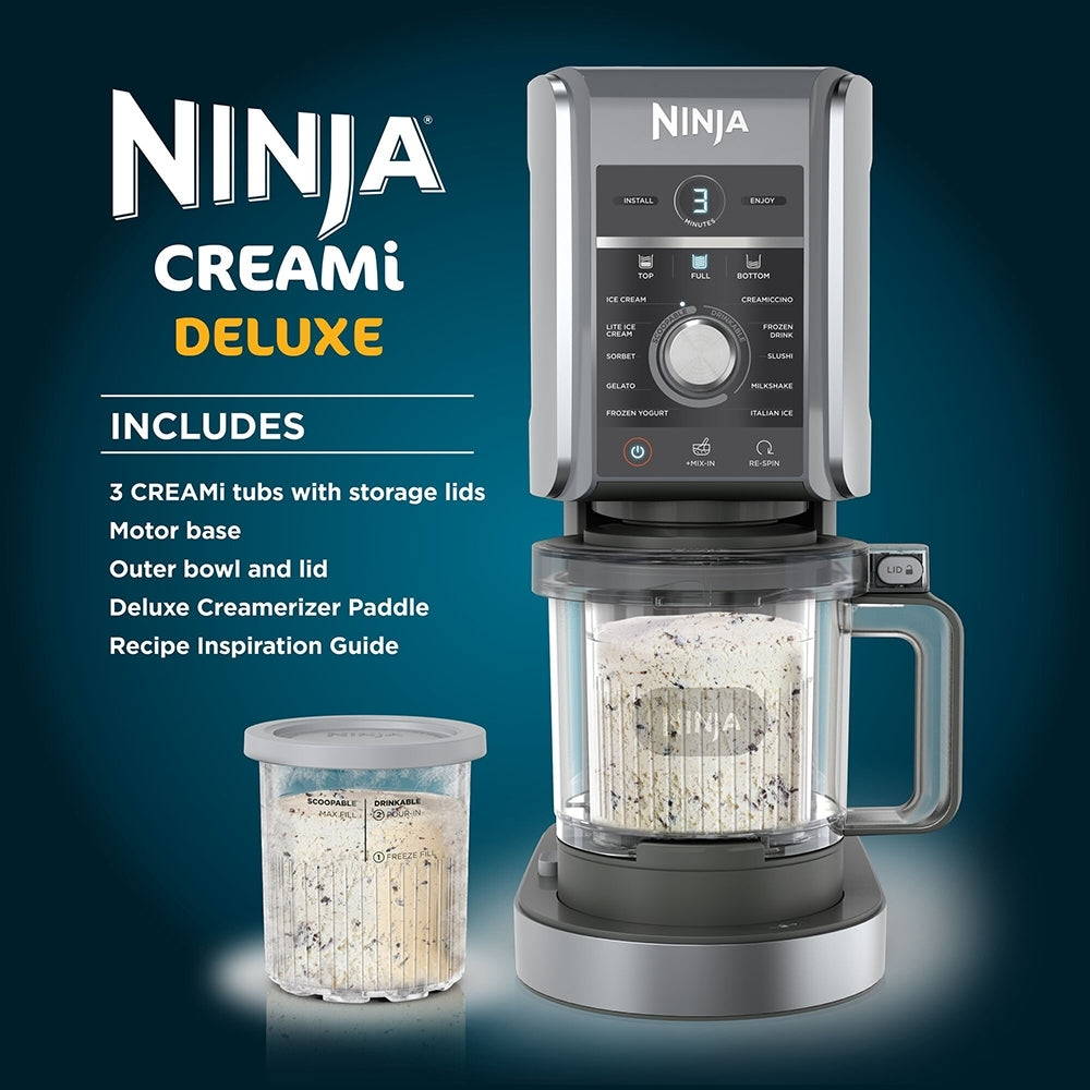 Ninja NC501UK CREAMi Deluxe 10-in-1 Ice Cream and Frozen Drink Maker - product image 5