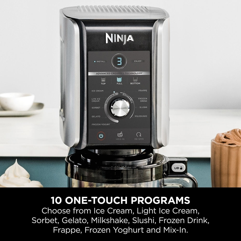 Ninja NC501UK CREAMi Deluxe 10-in-1 Ice Cream and Frozen Drink Maker - product image 9