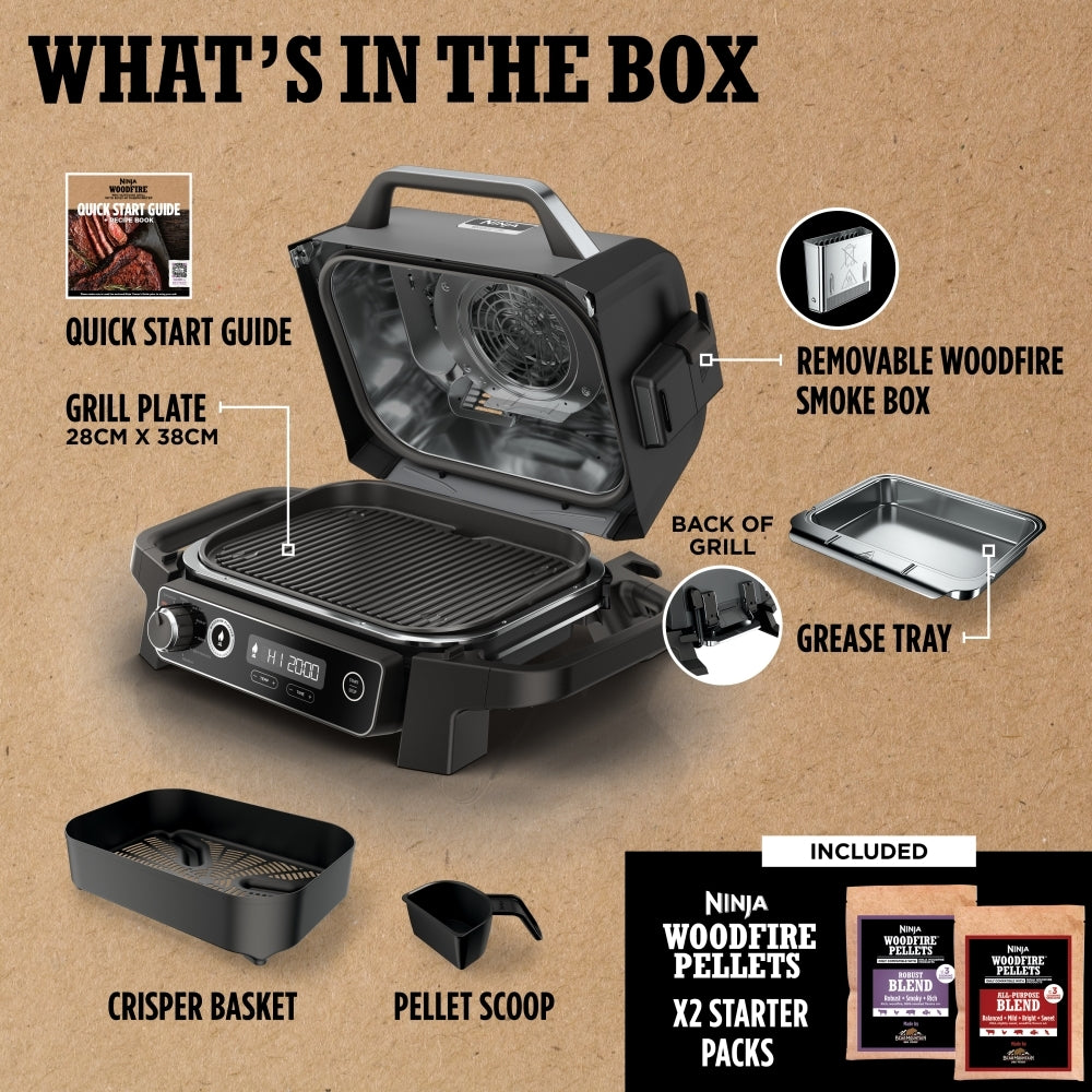 Ninja OG701UK Woodfire Electric BBQ Grill & Smoker - product image 2