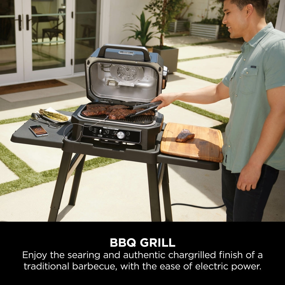 Ninja OG901UK Black & Blue Woodfire Pro Connect XL Electric BBQ Grill & Smoker - product image 2