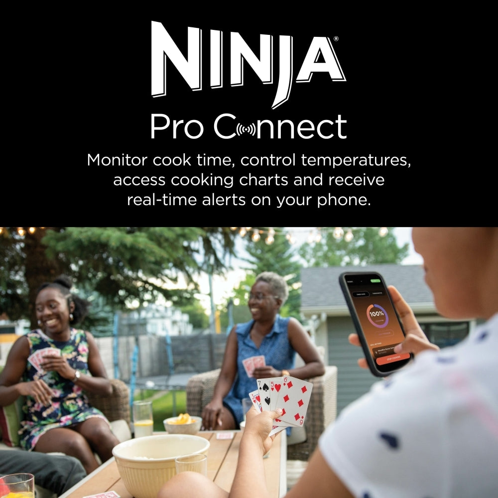 Ninja OG901UK Black & Blue Woodfire Pro Connect XL Electric BBQ Grill & Smoker - product image 5