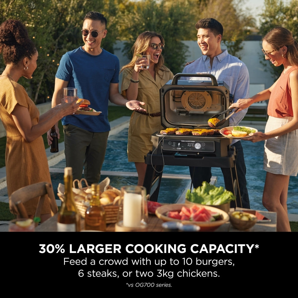 Ninja OG901UK Black & Blue Woodfire Pro Connect XL Electric BBQ Grill & Smoker - product image 10