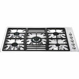 5 Burner Smeg Gas Hob Classic Stainless Steel - PGF95-4 - Naamaste London Homewares - 5