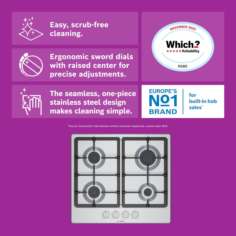 Bosch PGP6B5K90 Series 4 Hob - product image 2