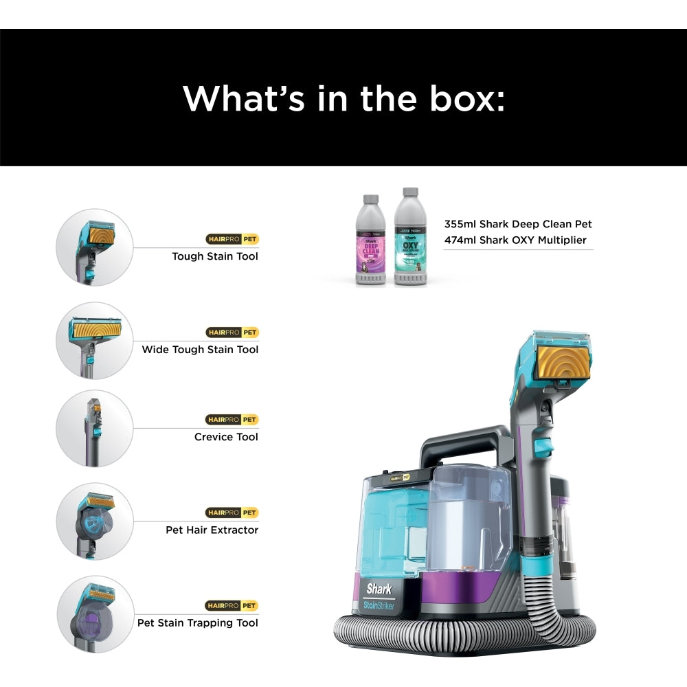 Shark PX250UKT StainStriker HairPro Pet Stain & Spot Cleaner - product image 12