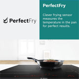 80cm Black Vented Induction Hob, with Extractor - Bosch PXX875D67E Series 8 - Naamaste London Homewares - 5