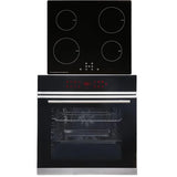 SIA BISO12PSS 60cm Black Pyrolytic Single Electric Oven & 4 Zone Induction Hob - London Houseware - 6