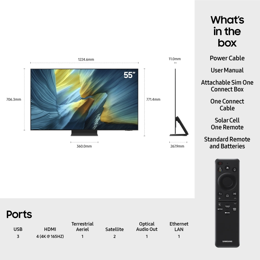 Samsung QE55S95FATXXU 55" OLED Smart Television - product image 2