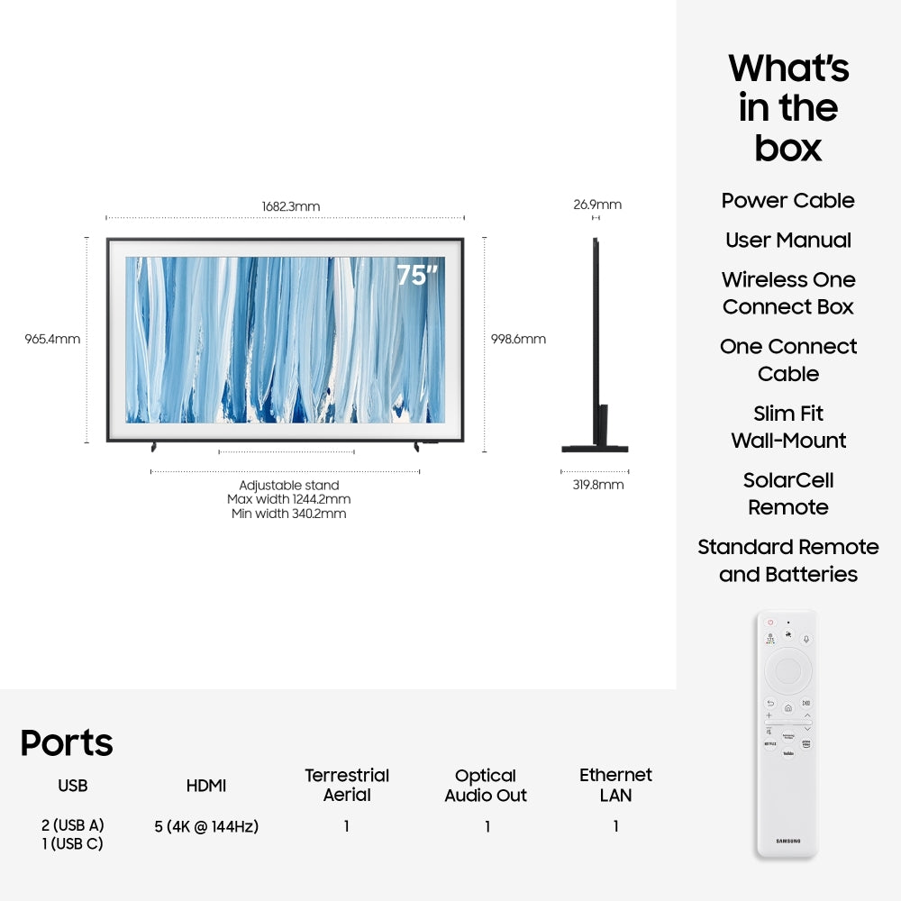 Samsung QE75LS03HWUXXU 75" Neo QLED Smart Television - product image 8