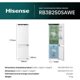 Hisense RB3B250SAWE Fridge Freezer - product image 24