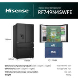 Hisense RF749N4SWFE Fridge Freezer - product image 11