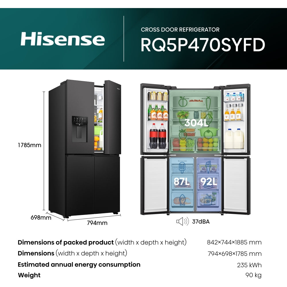 Hisense RQ5P470SYFD Fridge Freezer - product image 21