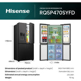 Hisense RQ5P470SYFD Fridge Freezer - product image 21