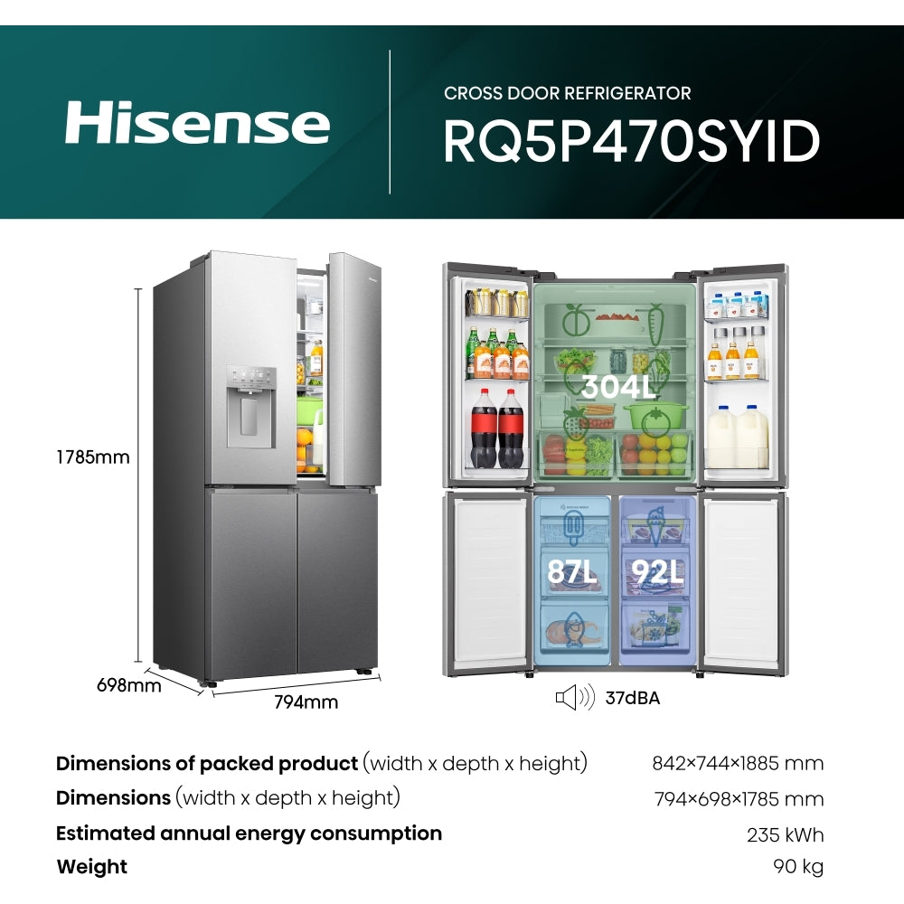 Hisense RQ5P470SYID Fridge Freezer - product image 12
