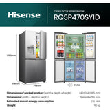 Hisense RQ5P470SYID Fridge Freezer - product image 12
