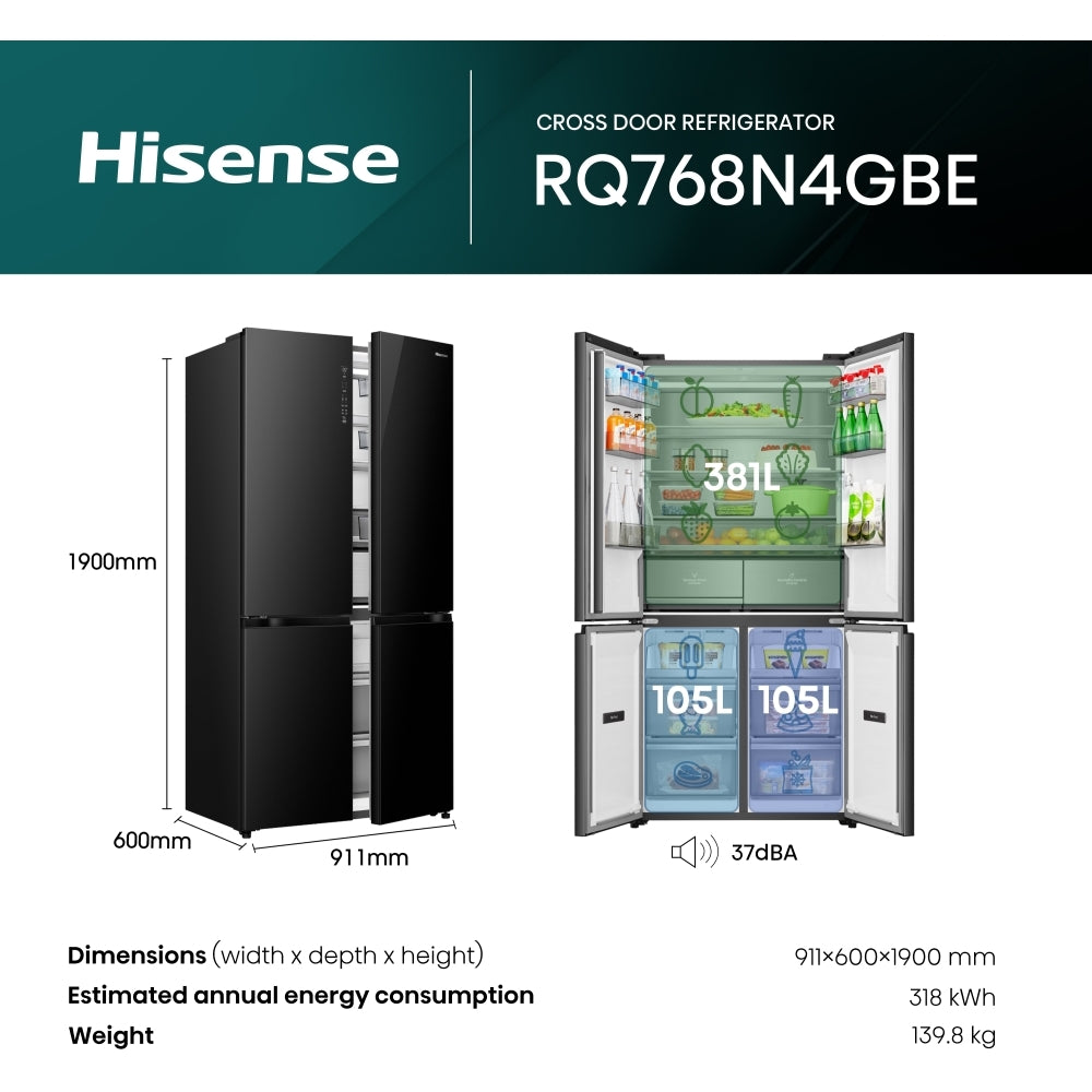 Hisense RQ768N4GBE Fridge Freezer - product image 34