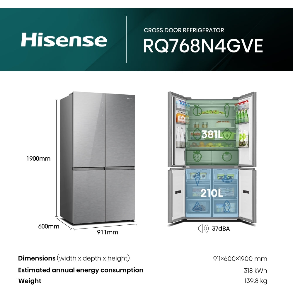 Hisense RQ768N4GVE Fridge Freezer - product image 4