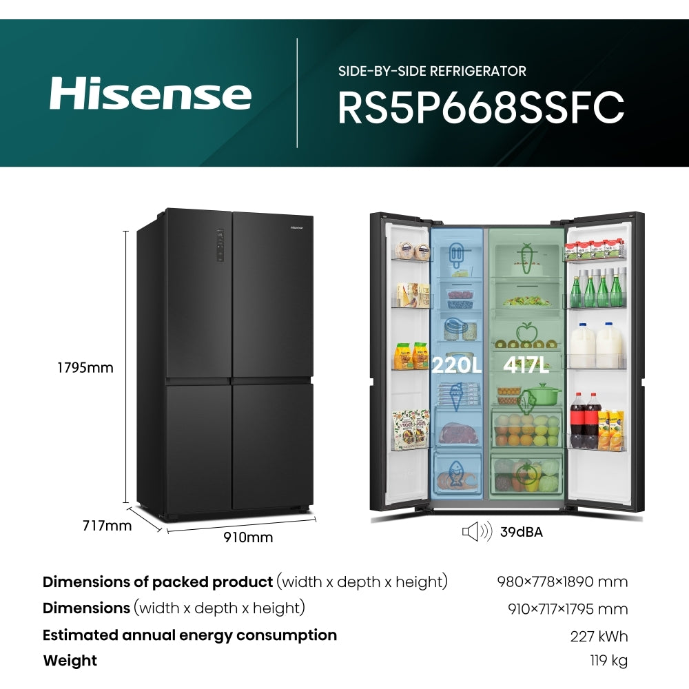 Hisense RS5P668SSFC Fridge Freezer - product image 15