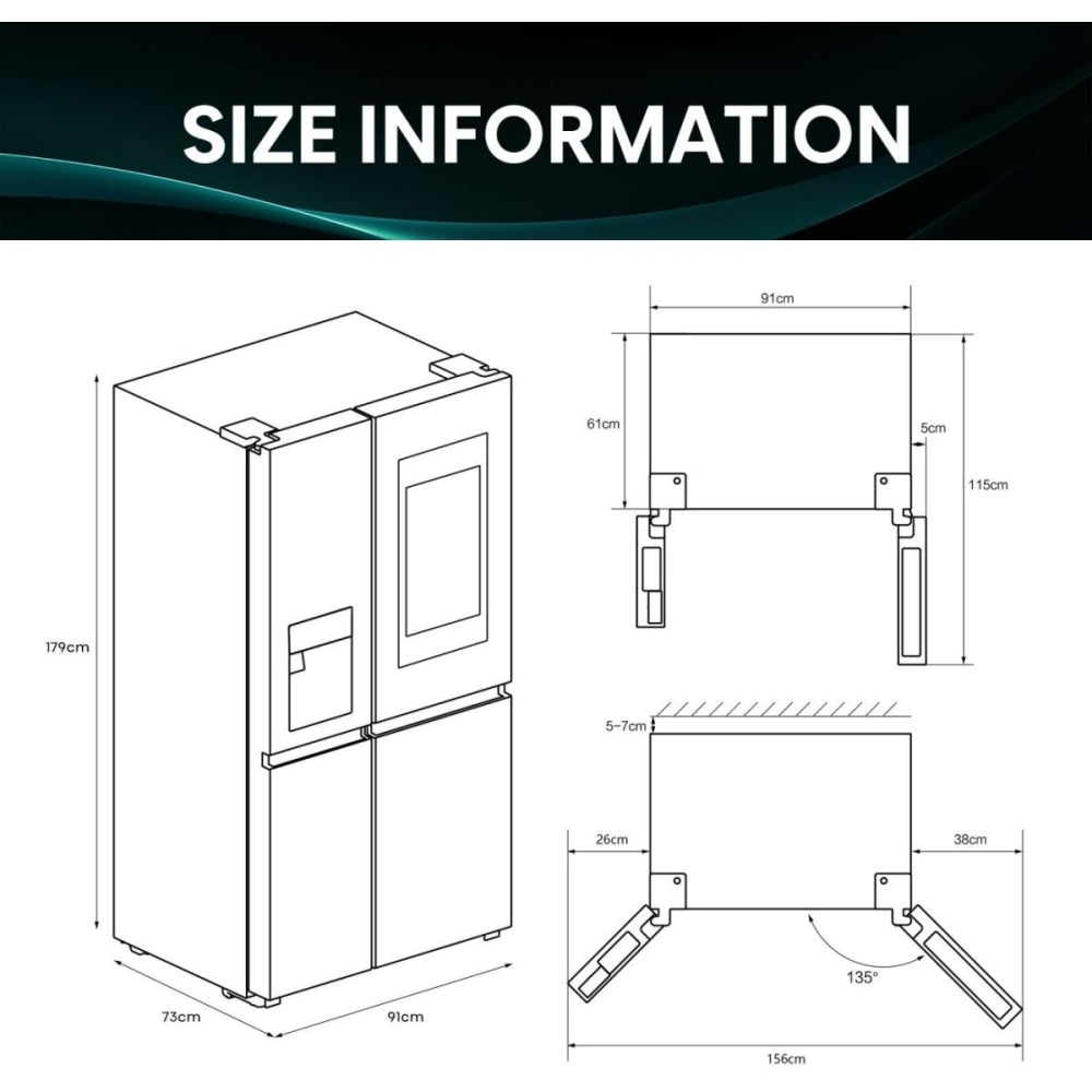 Hisense RS9P628GPFE Fridge Freezer - product image 13