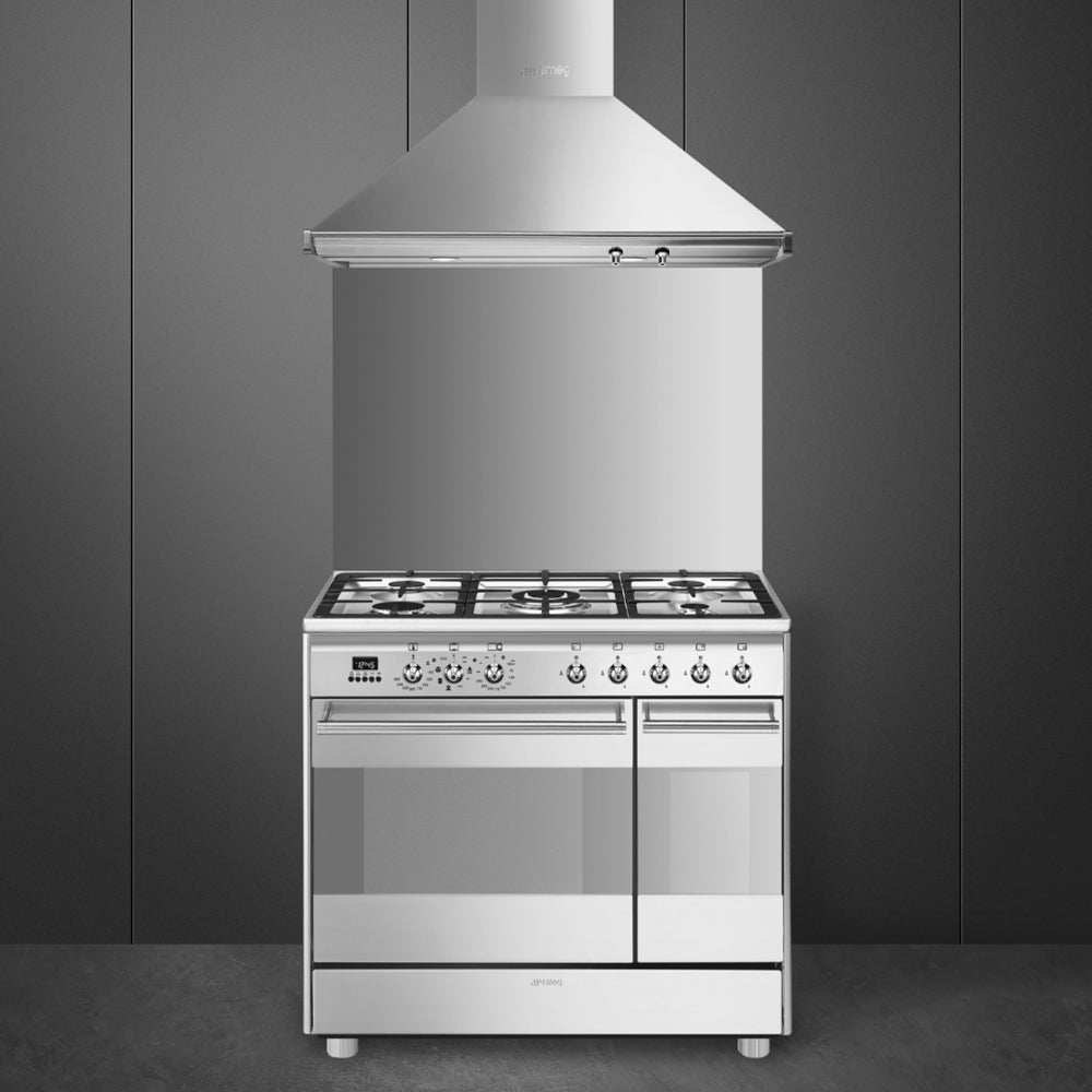 Smeg SCB92MX8 Concert Classic 90cm Dual Fuel Range Cooker - product image 2