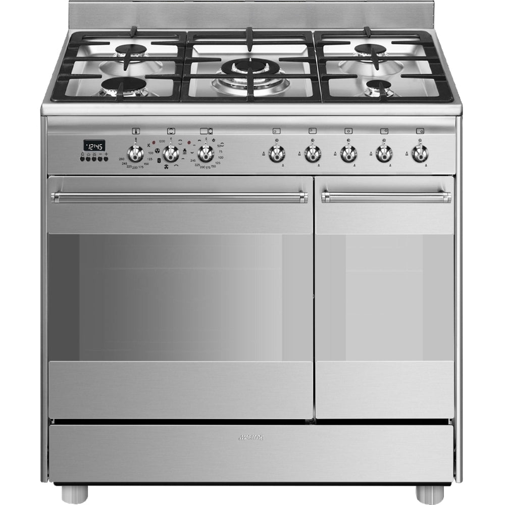 Smeg SCB92MX8 Concert Classic 90cm Dual Fuel Range Cooker - product image 1