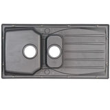 Grey 1.5 Bowl Kitchen Sink-SIA15GR - London Houseware - 2