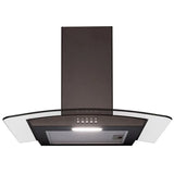 SIA 60cm Black Built In Double Oven, 4 Zone Touch Ceramic Hob & Cooker Hood - London Houseware - 4