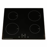 Black ECO 13 Amp Plug In Induction Hob, 60cm, 4 Zone - SIA INDH61BL - London Houseware - 1