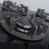 60cm Black Glass 4 Burner Gas Hob - SIA R7 - London - Houseware - 8