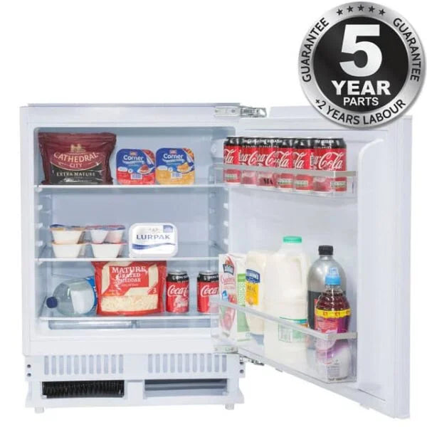 136L White Integrated Under Counter Fridge - SIA RFU101