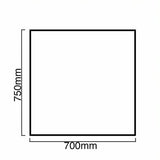 Kitchen Glass Splashback - SIA SP70BL 70cm x 75cm , Black - London Houseware - 5