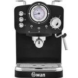 Swan Retro Espresso Machine / Black – SK22110BN - London Houseware - 1