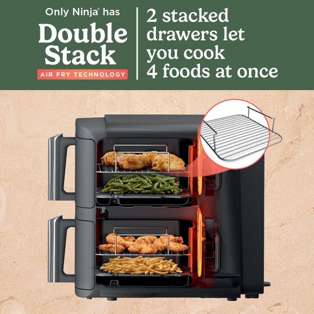 Ninja SL400UK Double Stack XL 9.5 litre 2-Drawer Air Fryer - product image 12