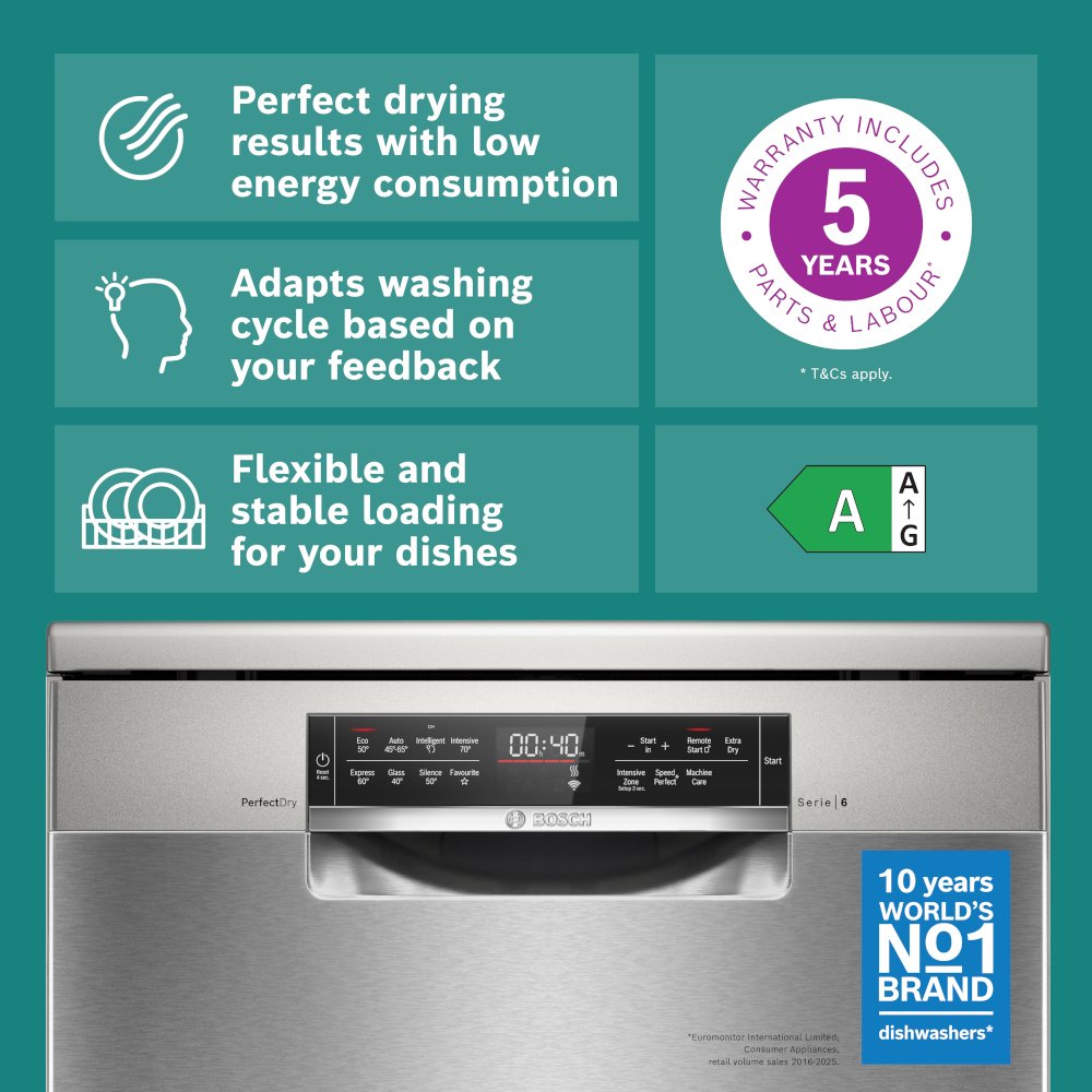 Bosch SMS6TCI02G Series 6 Dishwasher - product image 2