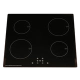 SIA 60cm Black Plug In Induction Hob And Silver Visor Cooker Hood Extractor Fan - London Houseware - 6