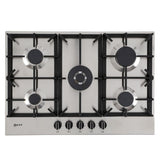75cm Neff 5 Burner Gas Hob Stainless steel - T27DS59N0 - Naamaste London Homewares - 1