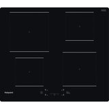 59cm 4 Zone Induction Hob Black - Hotpoint TQ 1460S NE - Naamaste London Homewares - 1